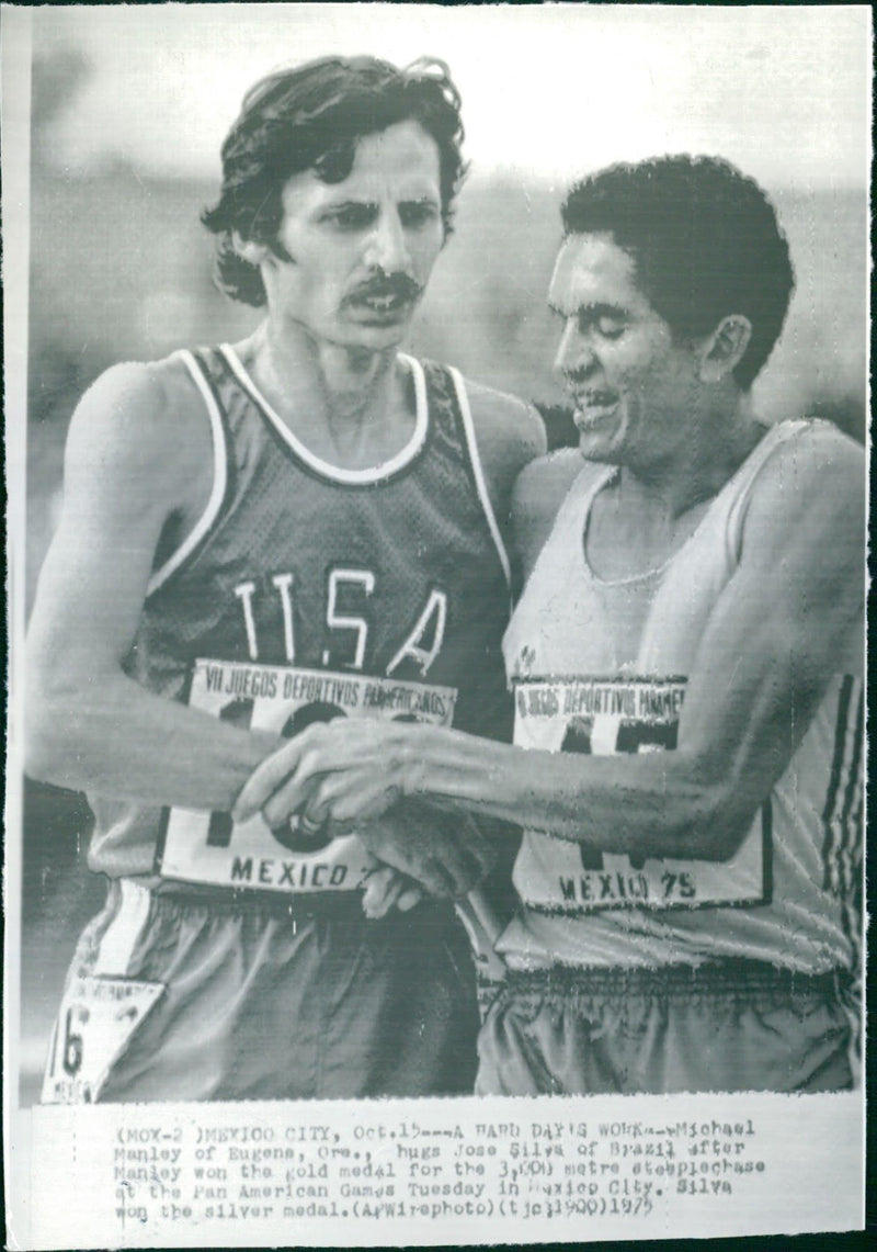 Panamerican Games- 3000-meter steeplechase - Vintage Photograph