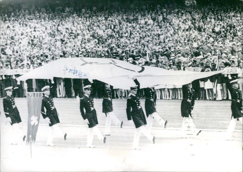 Opening ceremony Olympic Games - Vintage Photograph