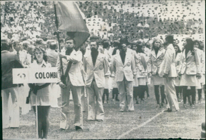 The Opening ceremony of the Panamerican Games in Mexico - Vintage Photograph