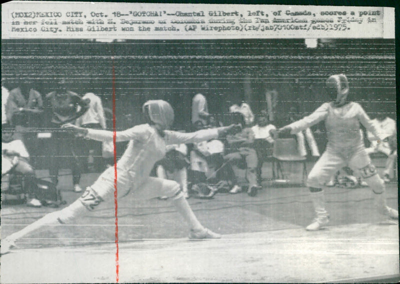 7th Panamerican Games- Fencing - Vintage Photograph