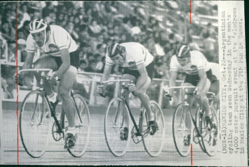 7th Pan American Games Mexico City- Cycling - Vintage Photograph