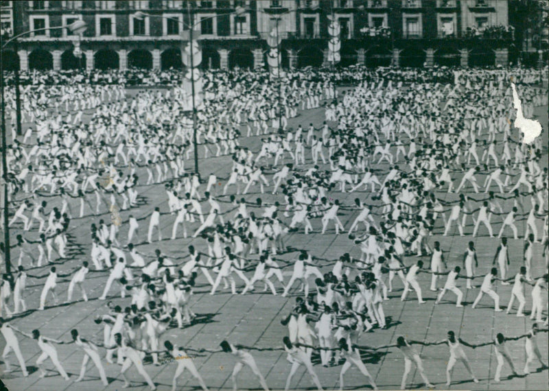 Opening ceremony of the Worldwide Festival of youth - Vintage Photograph