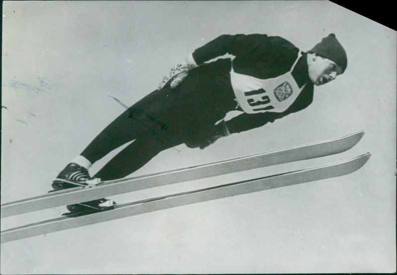 Horst Muller, Ski Jumper - Vintage Photograph