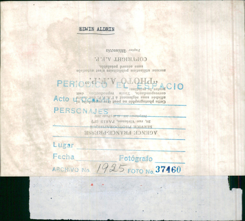 Edwin" Buzz" Aldrin - Vintage Photograph