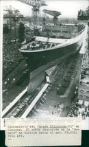 Launch of the Queen Elizabeth II - Vintage Photograph
