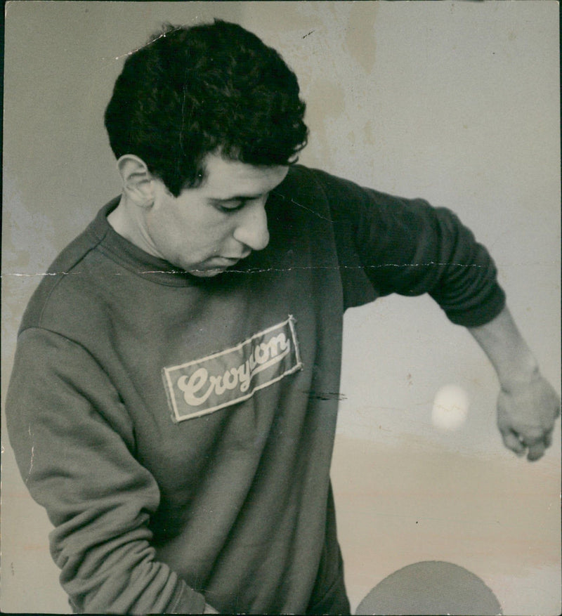 Table Tennis: José Gaitan - Vintage Photograph