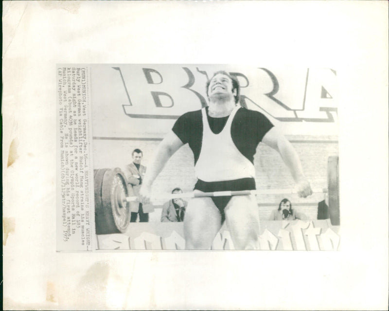 Weightlifter Rudolf Mang - Vintage Photograph