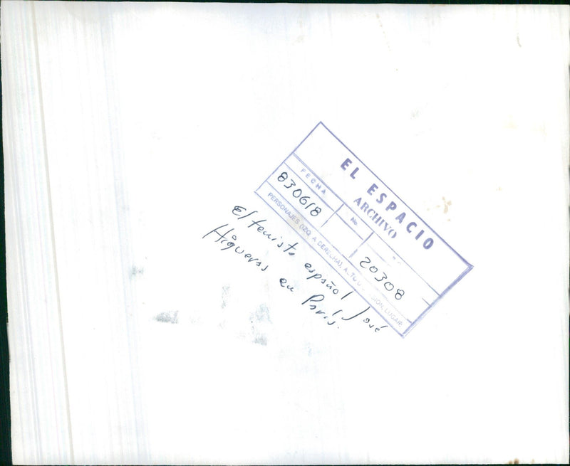 Tennis Roland Garros French Open: Jose Higueras- Andre Gomez - Vintage Photograph