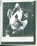 Tennis Roland Garros French Open: Jose Higueras- Andre Gomez - Vintage Photograph