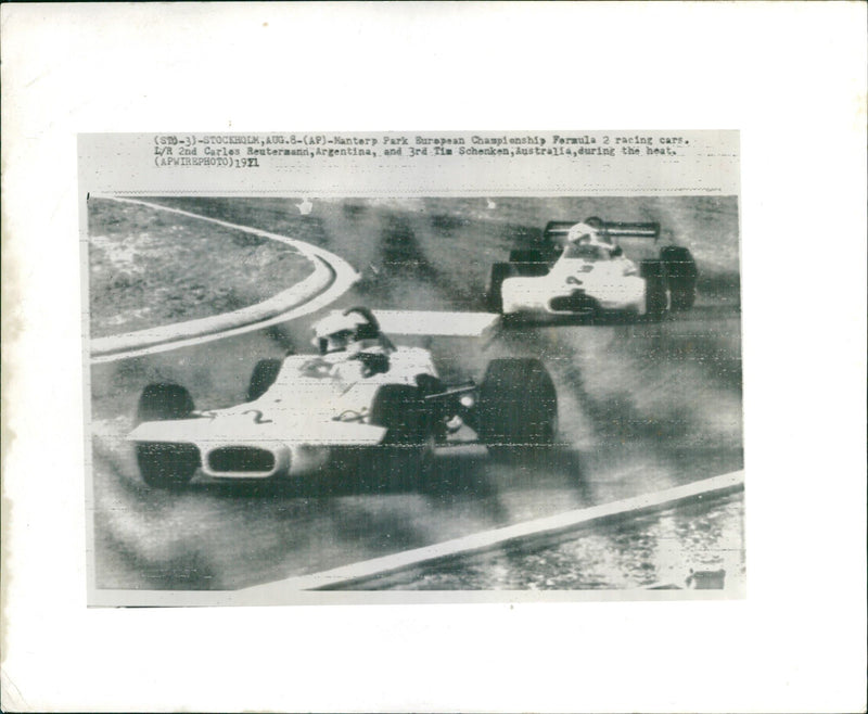 Carlos Reutemann, Tim Schenken - Vintage Photograph