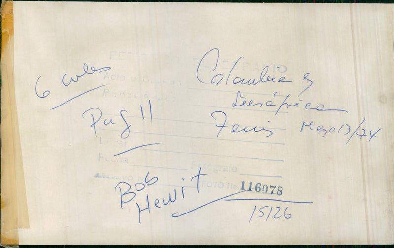 Bob Hewitt - Vintage Photograph