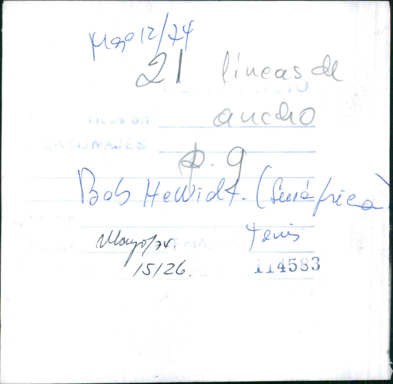 Bob Hewitt - Vintage Photograph