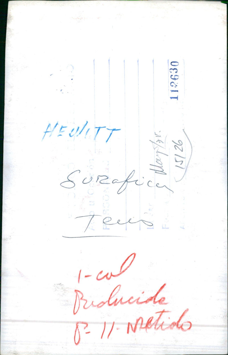 Bob Hewitt - Vintage Photograph