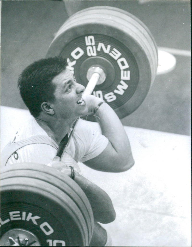 Weightlifting Competition in the 1995 Pan American Games - Vintage Photograph