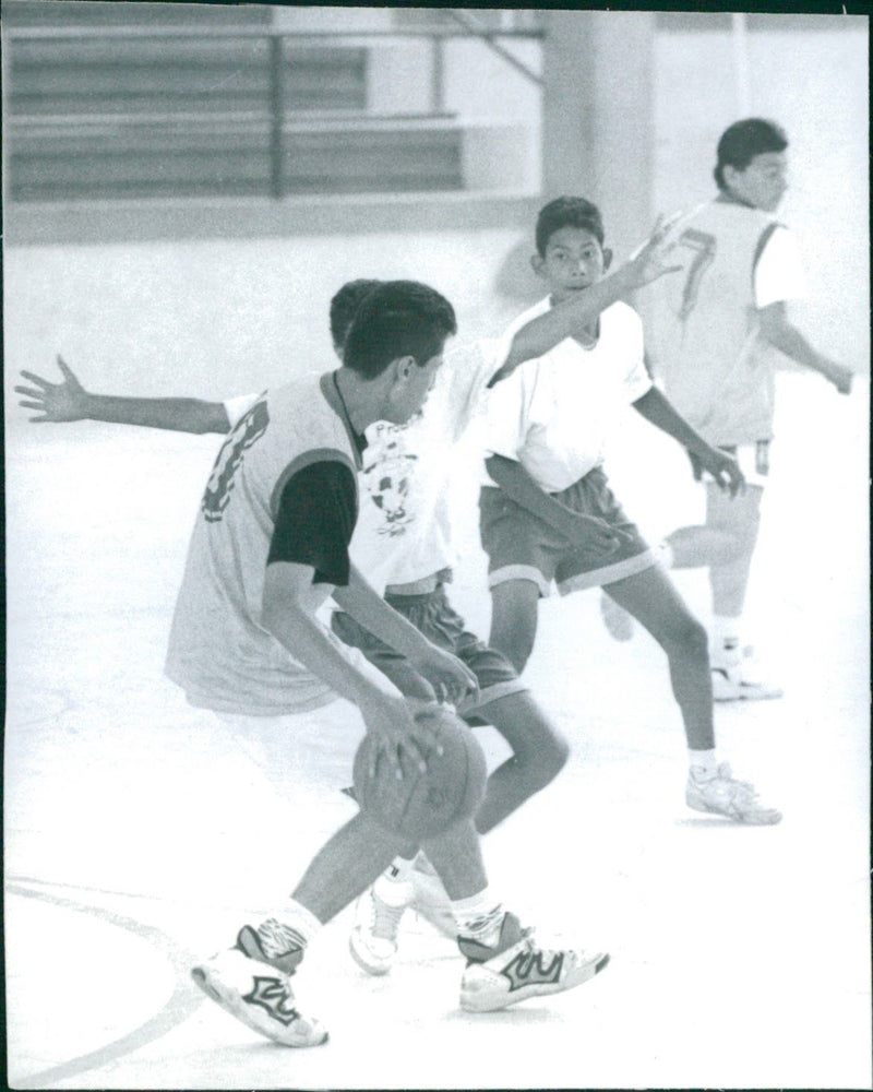 Deaf Basketball Players - Vintage Photograph