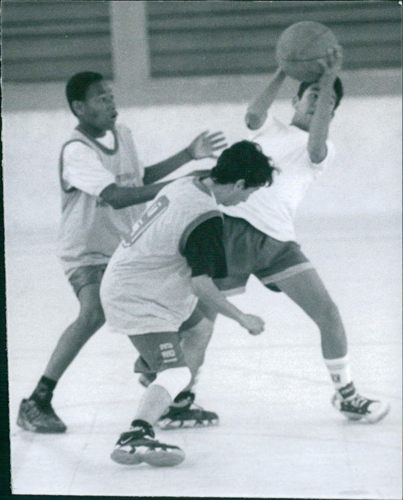 Deaf Basketball Players - Vintage Photograph