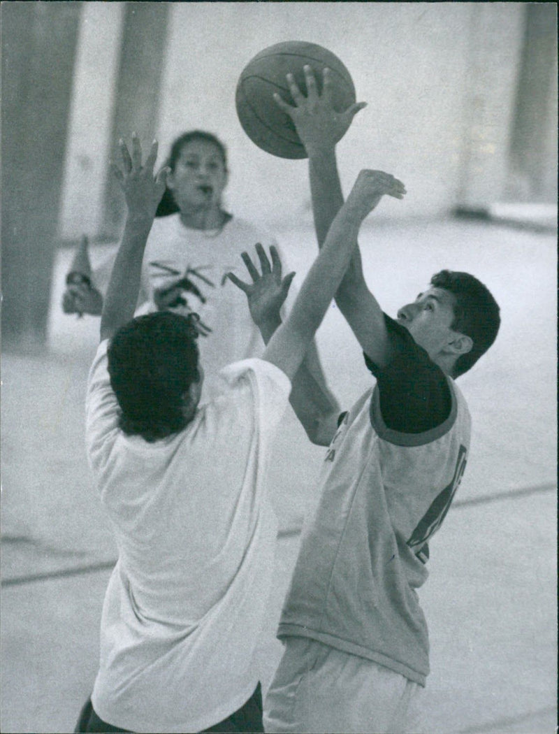 Deaf Basketball Players - Vintage Photograph