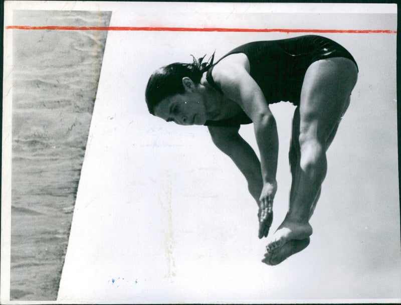 Diving, IX Ibagué National Games - Vintage Photograph