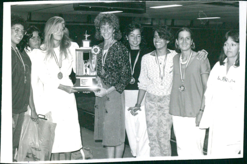 Synchronized Swimming Winners - Vintage Photograph