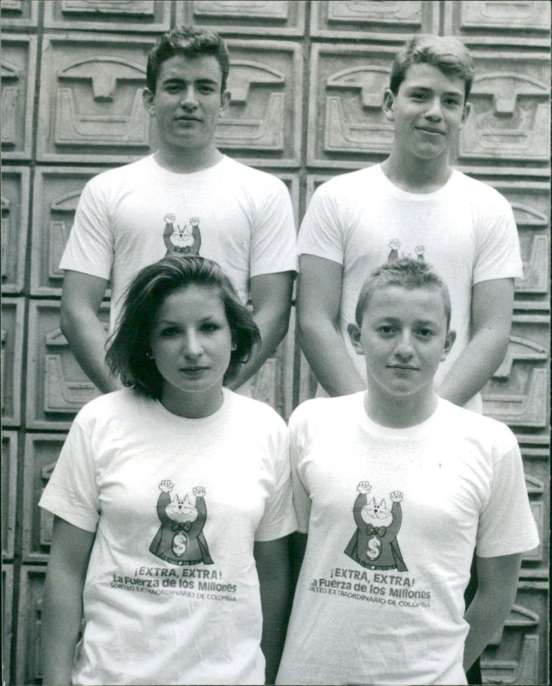 Aura Cardona, Mauricio Moreno, Heyner Miranda and David Quijano - Vintage Photograph