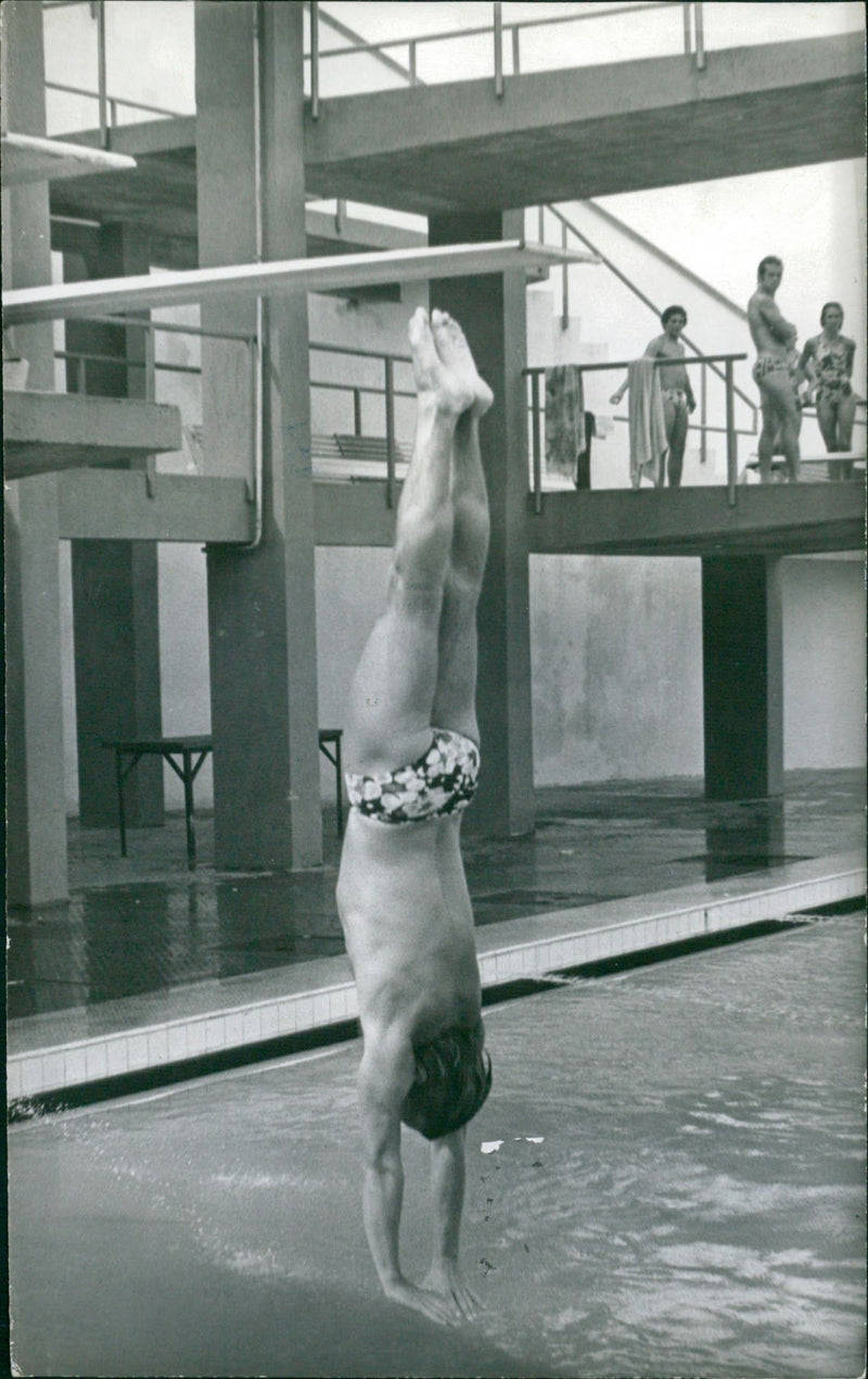 Diving - Vintage Photograph