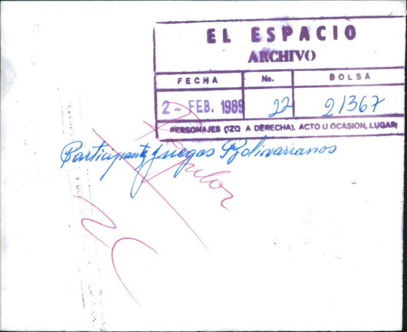 Gymnastic Still Rings Competition in the 11th Bolivarian Games - Vintage Photograph