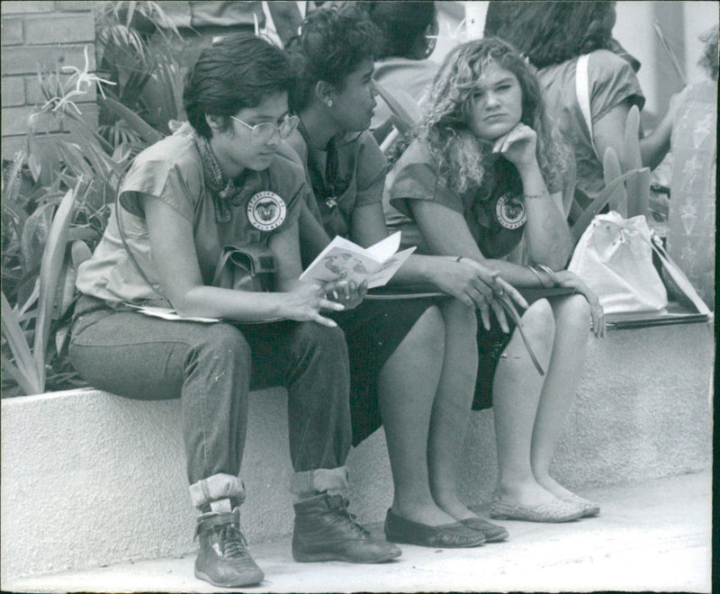 A Scene from the 1989 Bolivarian Games - Vintage Photograph