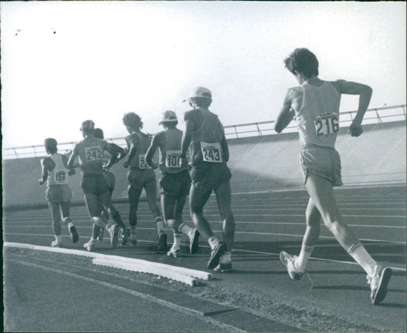 Athletics Participants in the 1989 Bolivarian Games - Vintage Photograph