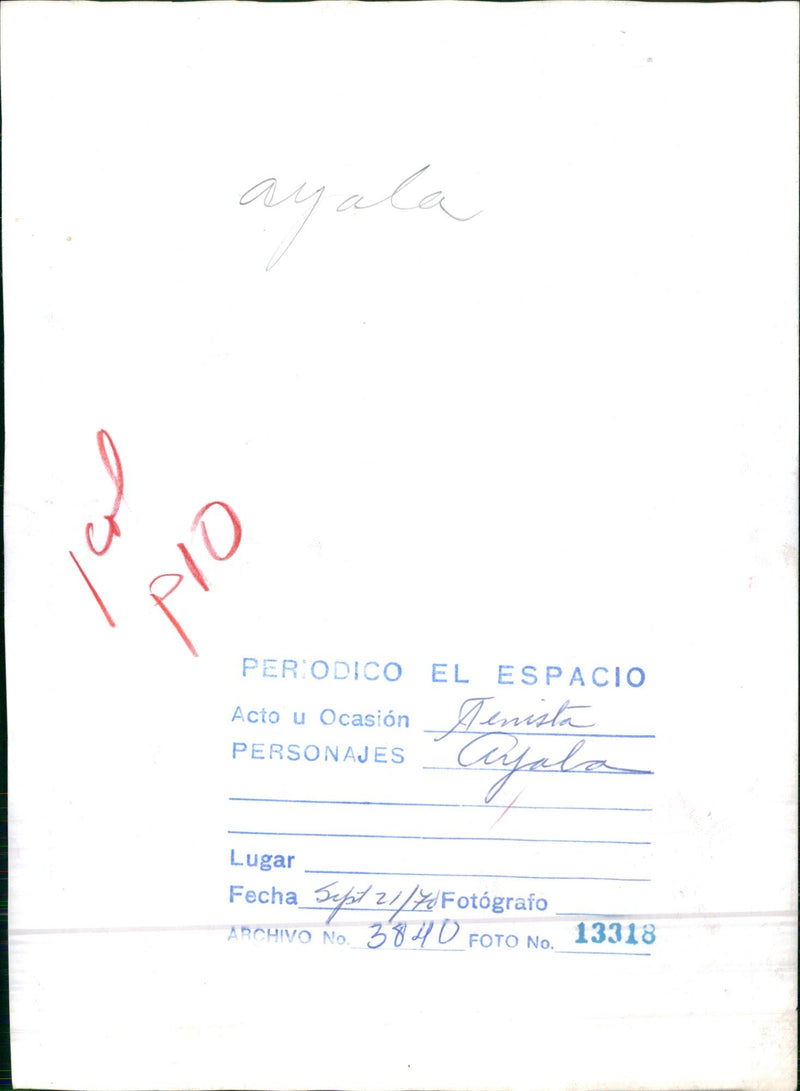 Luis Alberto Ayala Salinas - Vintage Photograph