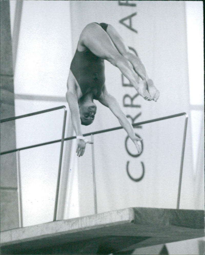 Diving Competition in the Pan American Games - Vintage Photograph