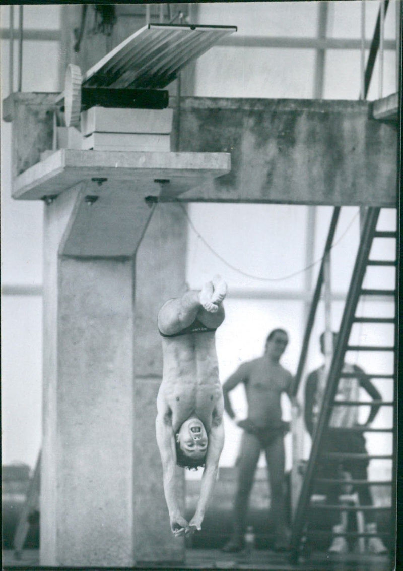 Diving Competition in the Pan American Games - Vintage Photograph