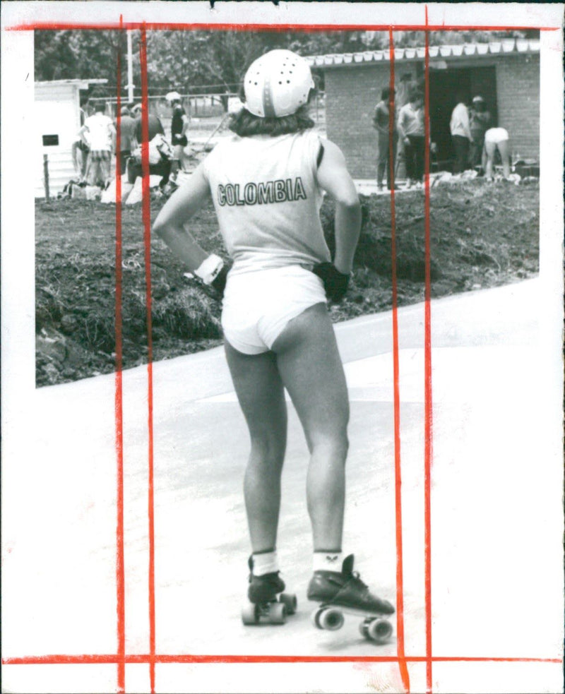 the world championships roller skating - Vintage Photograph