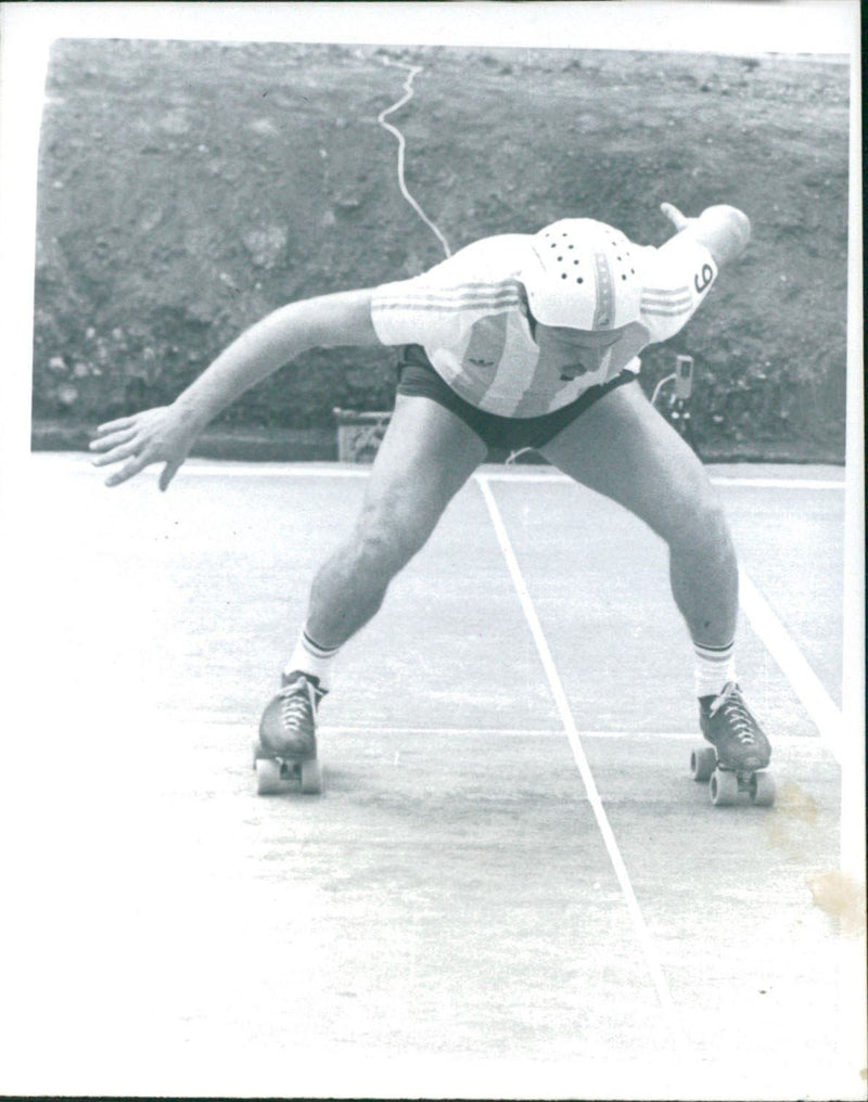 the world championships roller skating - Vintage Photograph