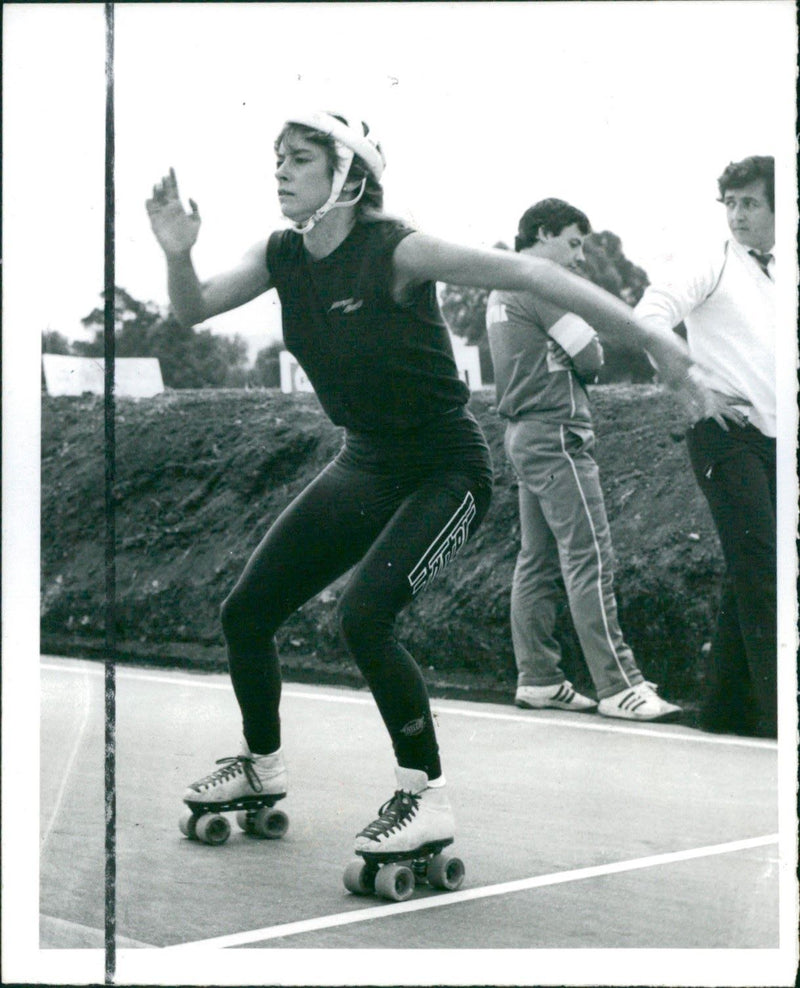 World championships roller skating - Vintage Photograph