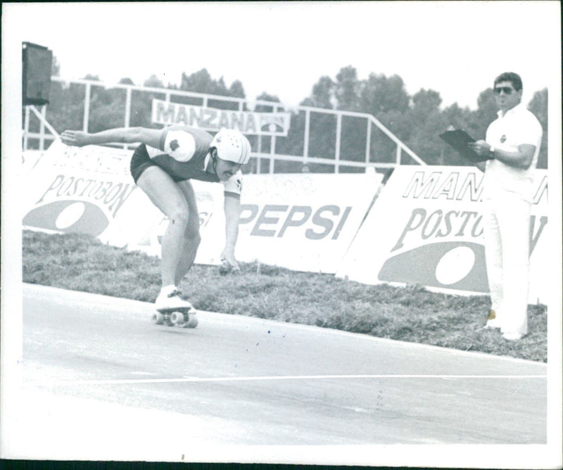 World championships roller skating - Vintage Photograph