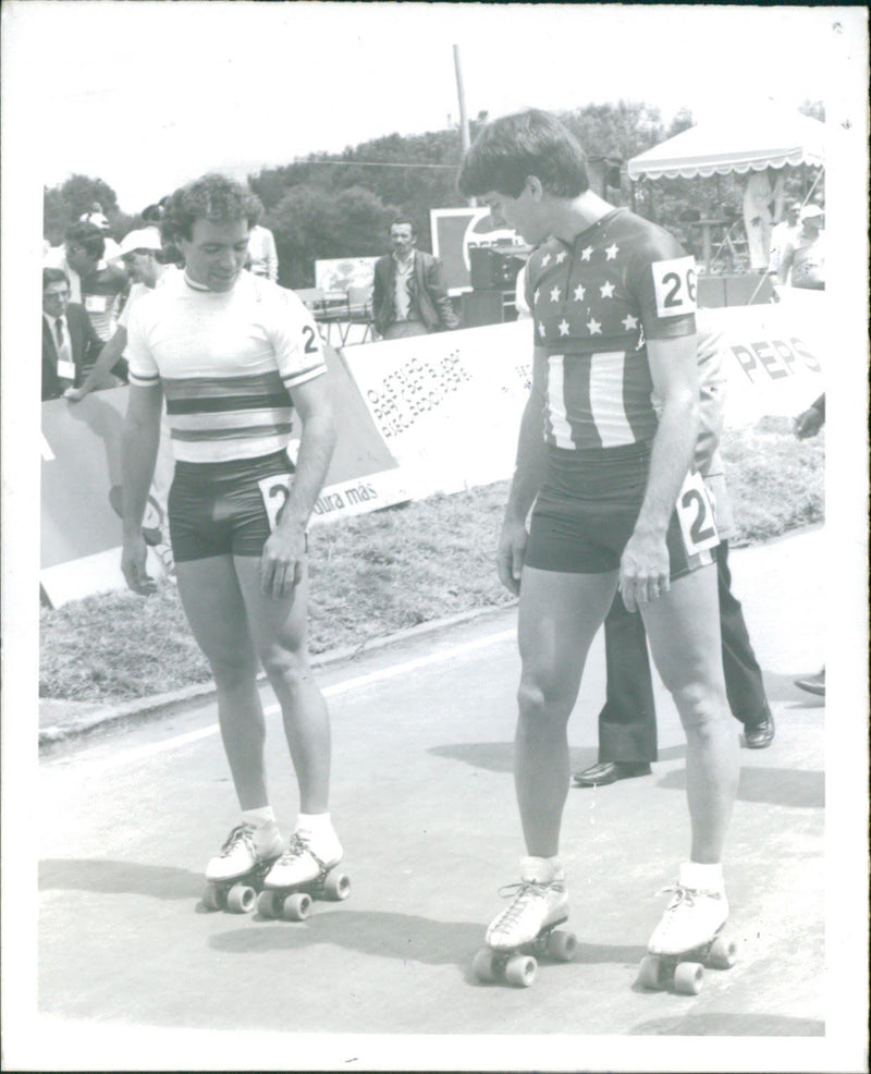 The world championships roller skating - Vintage Photograph