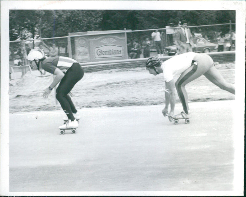 The world championships roller skating - Vintage Photograph