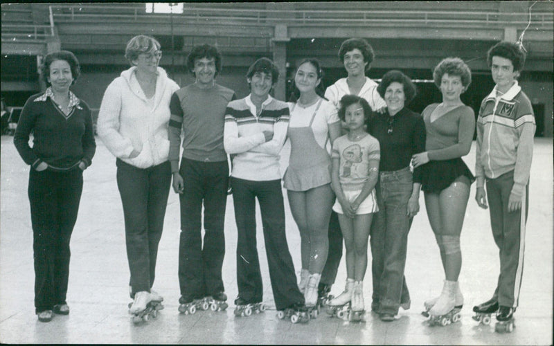 World roller skating championships - Vintage Photograph