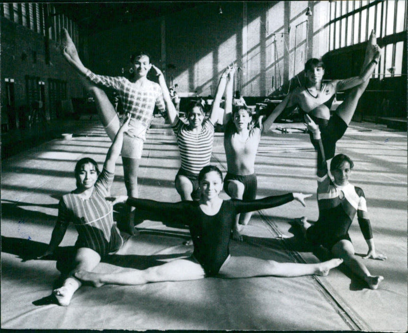 Pacific Ocean Games- Gymnastics - Vintage Photograph