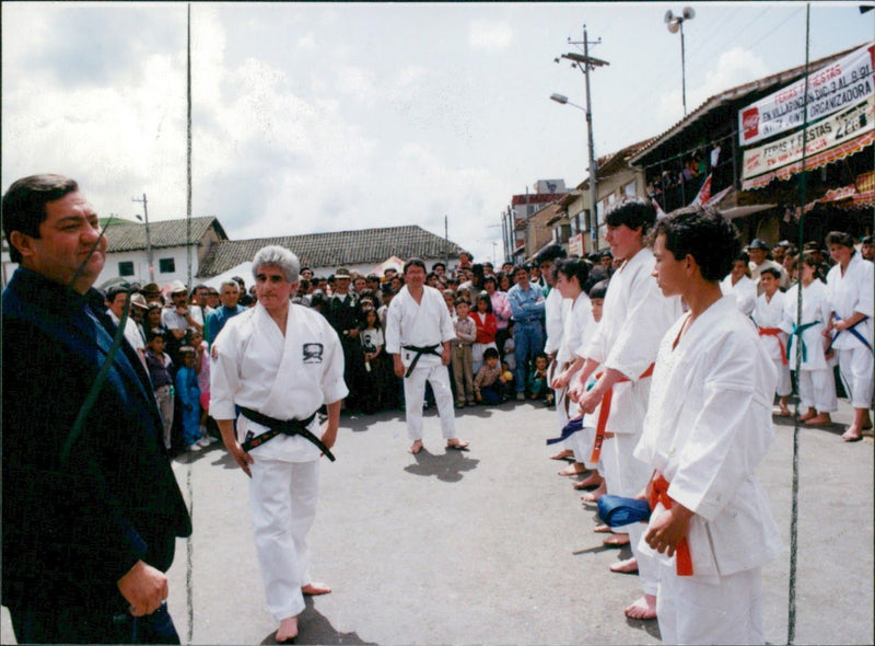 karate demonstration - Vintage Photograph