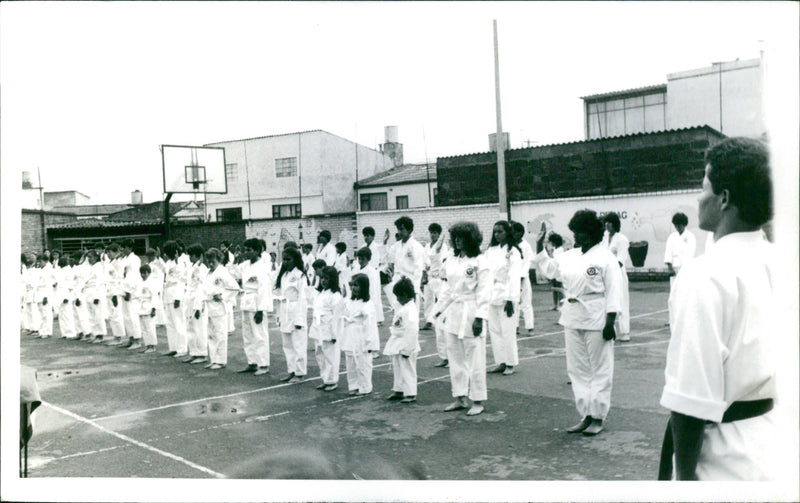 Karate class - Vintage Photograph