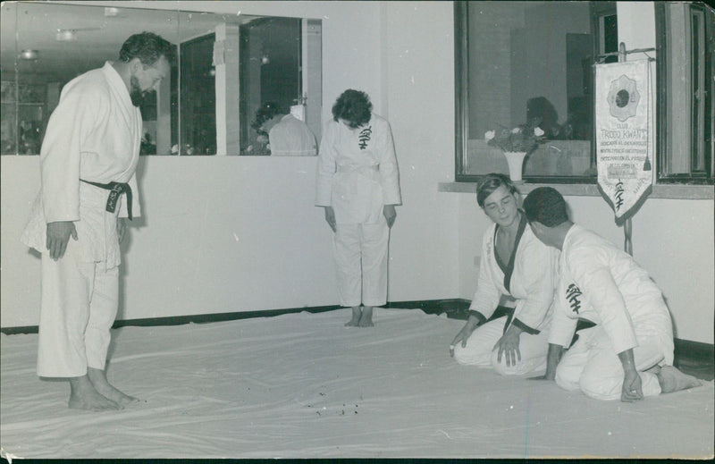 Judo Classes - Vintage Photograph