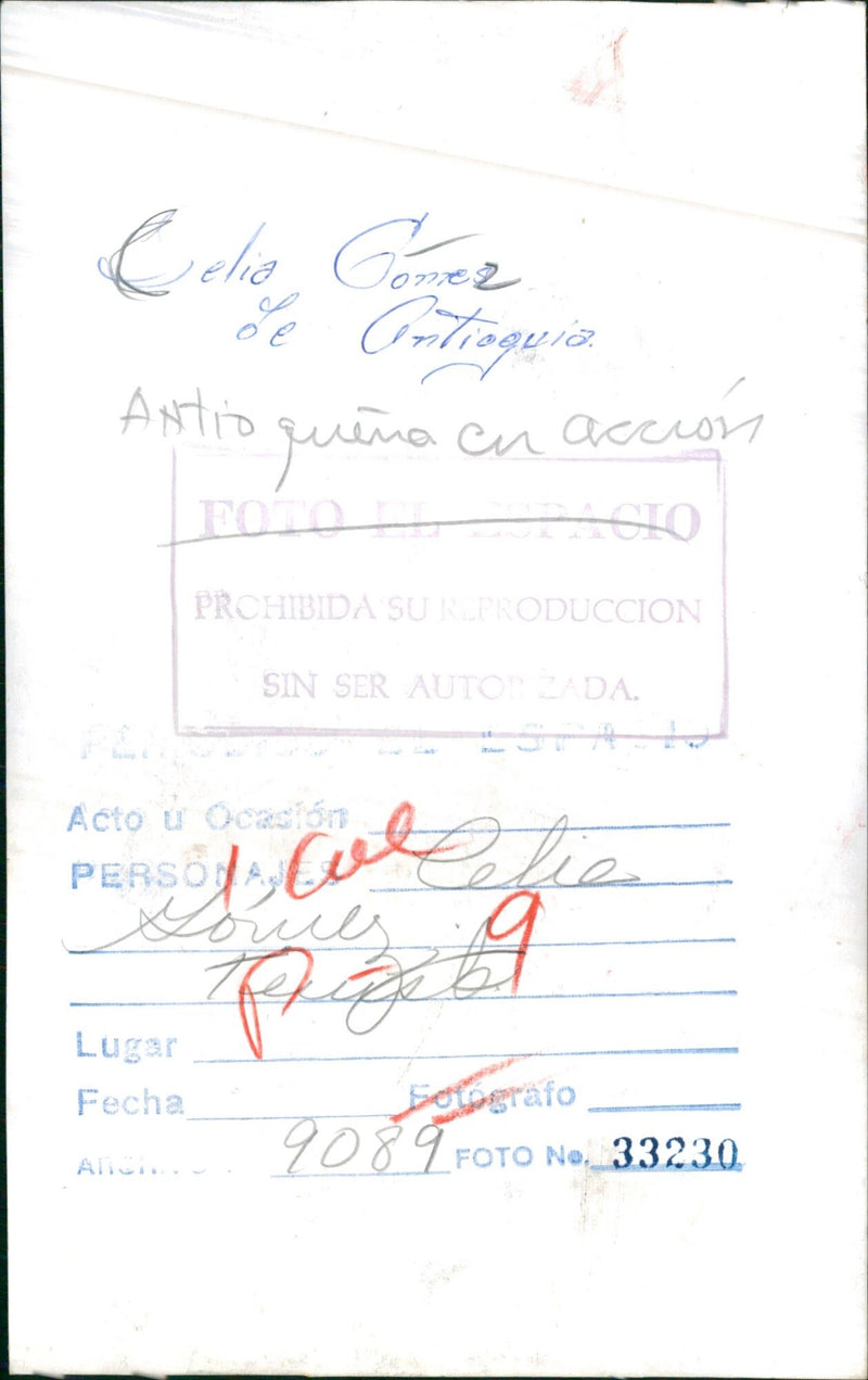 Celia Gómez - Vintage Photograph