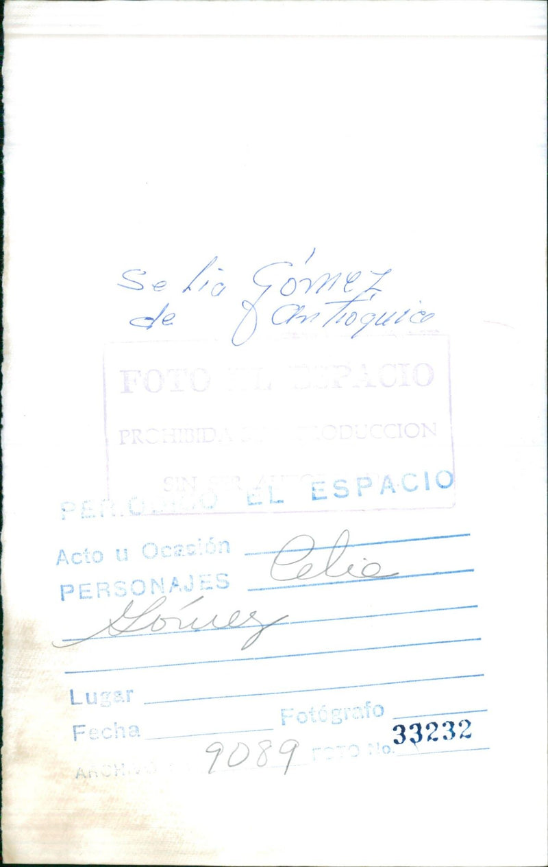 Celia Gómez - Vintage Photograph