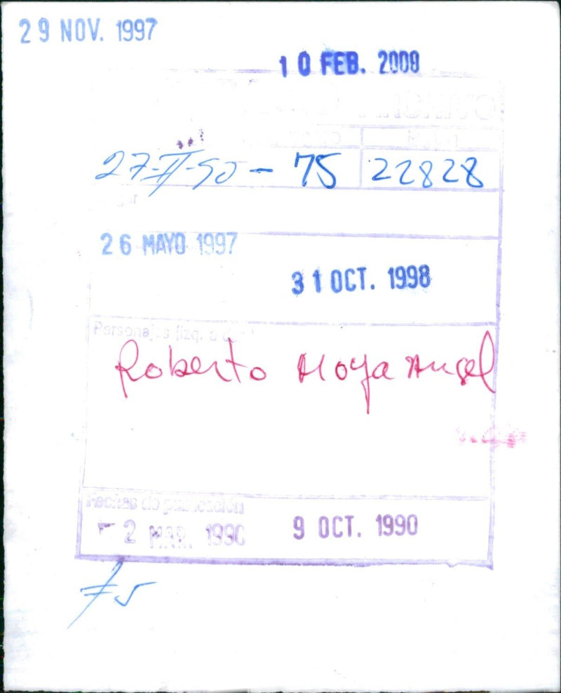 Roberto Moya Ángel - Vintage Photograph