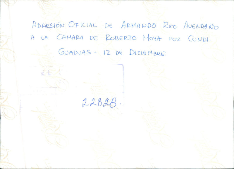 Armando Rico Avendaño and Roberto Moya Ángel - Vintage Photograph