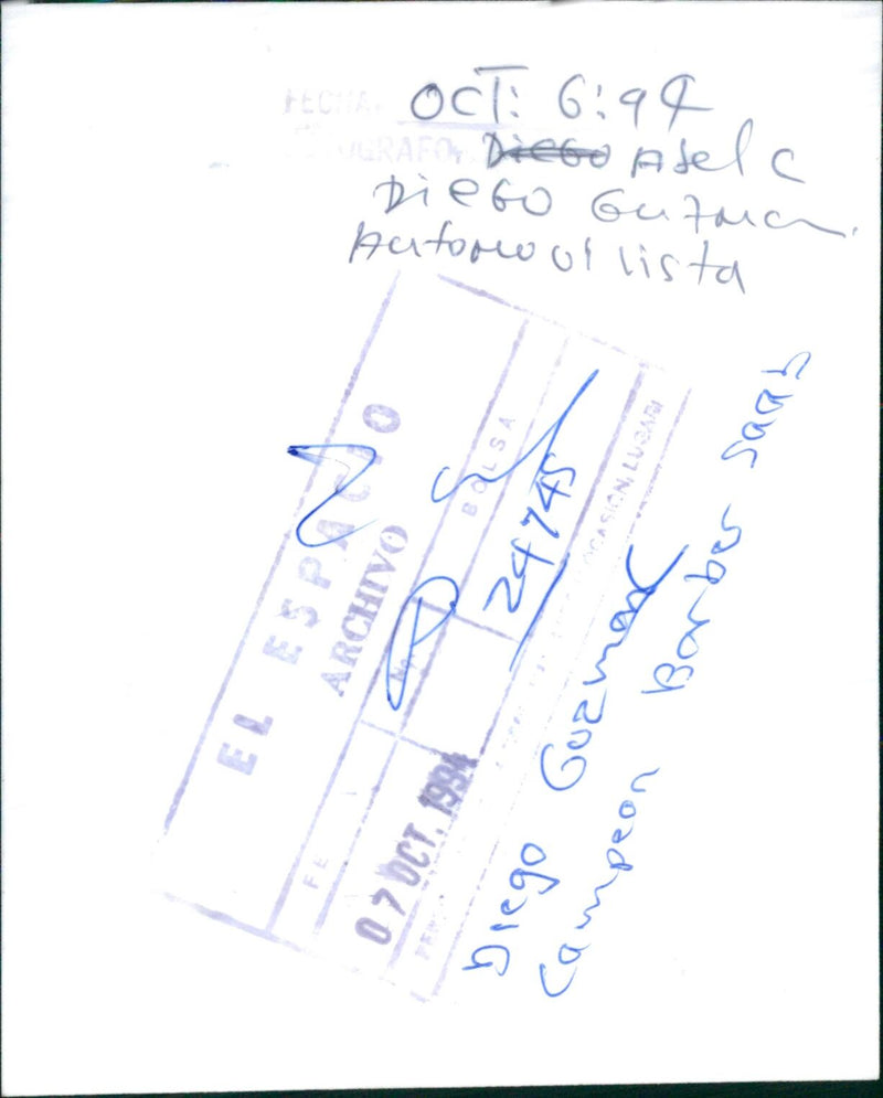 Diego Guzman - Vintage Photograph