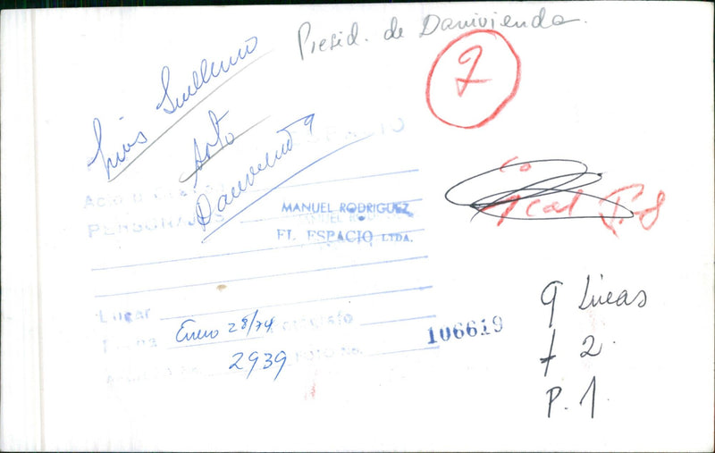 Luis Guillermo Soto Gómez - Vintage Photograph