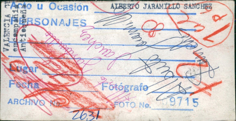 Alberto Jaramillo Sánchez - Vintage Photograph