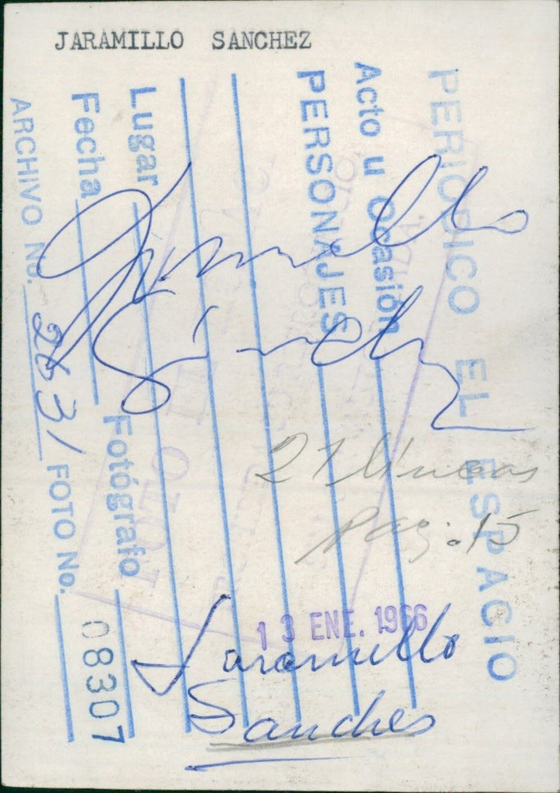 Alberto Jaramillo Sánchez - Vintage Photograph